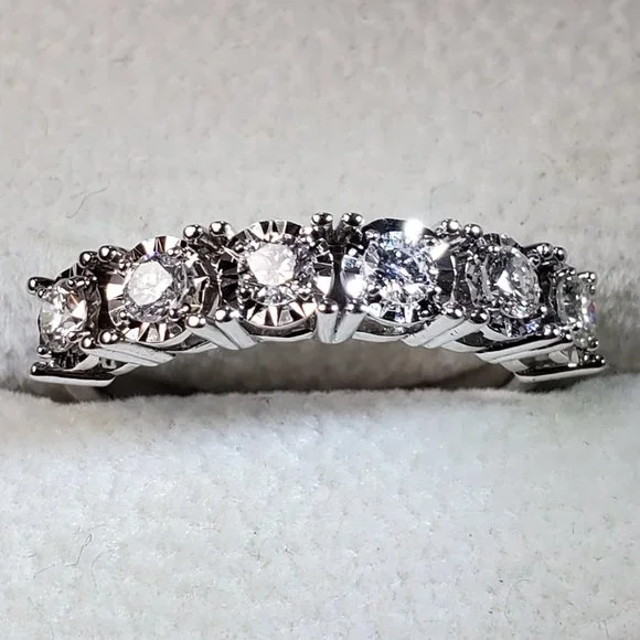 New beautiful diamond 14K white gold ring - Picture 12 of 15